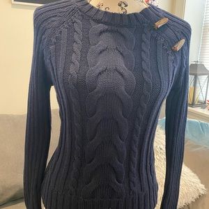 Nautica Navy Cable knit sweater